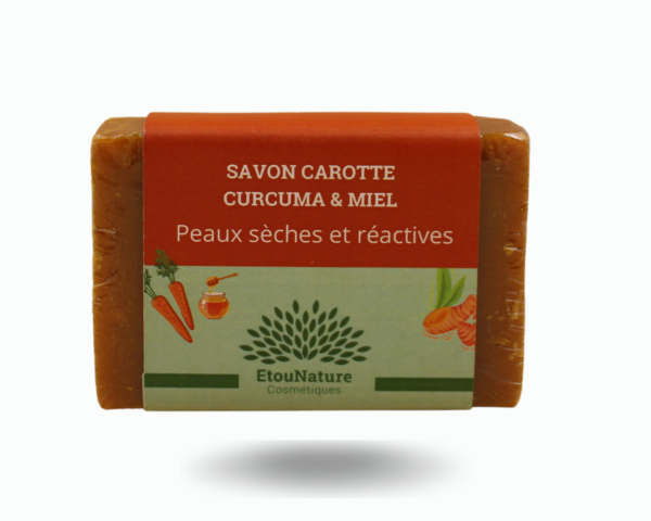 Savon carotte curcuma & miel