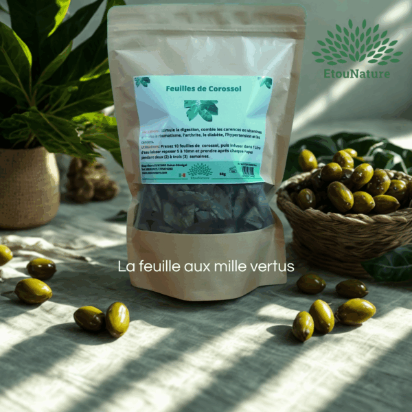 Feuilles de corossol séchées – Image 2