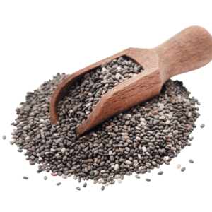 Graines de chia Comme les graines de sésame, sont relativement petites